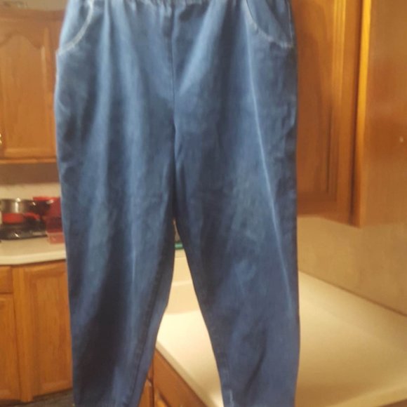 north west blue womens jeans pants denim   petite  size 20W - Picture 3 of 14